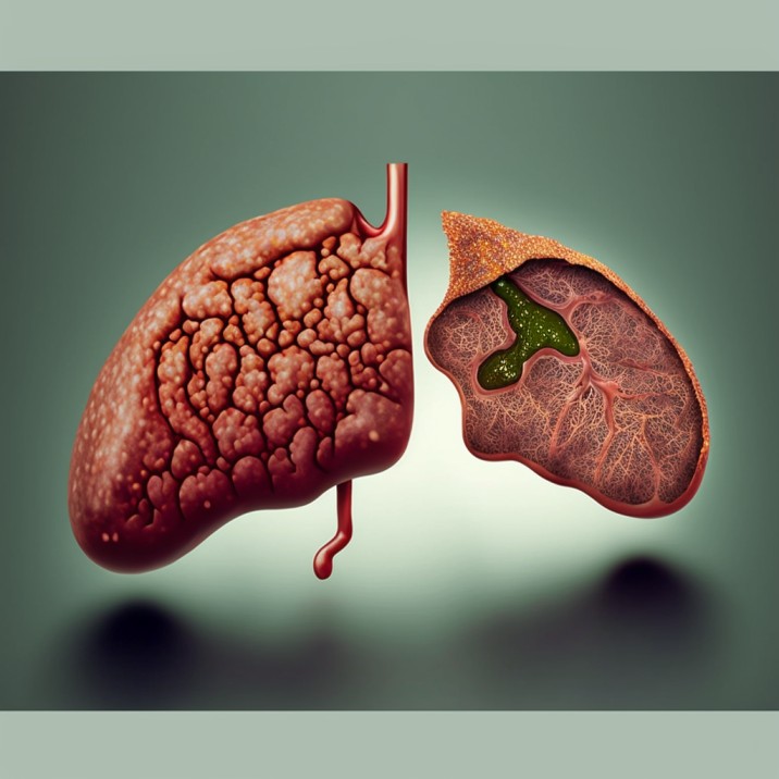 human liver destruction by bacteria hepatitis
